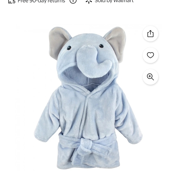 Elephant-Themed Kids Pajamas - Blue - Picture 1 of 3